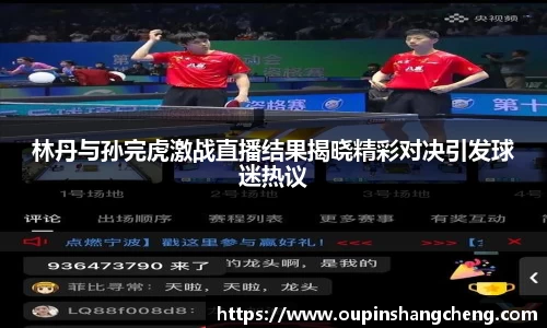 林丹与孙完虎激战直播结果揭晓精彩对决引发球迷热议